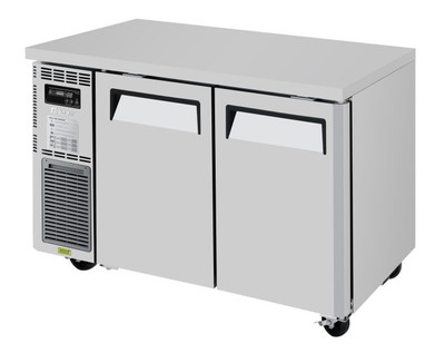 Turbo Air JUF-48S-N 47.25"W Two-Section Stainless Steel Door J Series Side Mount Undercounter Freezer