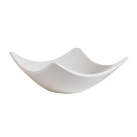 CAC China SHA-H4 4" L Bone White Porcelain Square Accessories Bowl (4 Dozen Per Case)