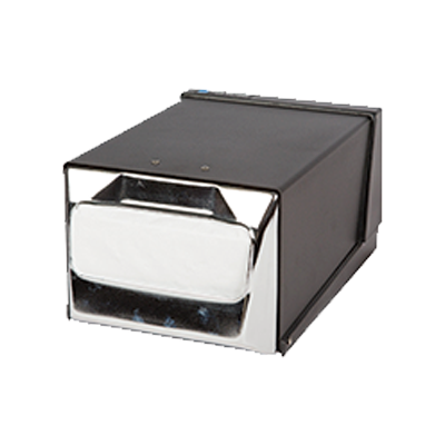 San Jamar H3001BKC Full Fold Countertop Napkin Dispenser Chrome FacePlate