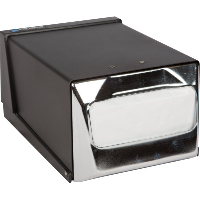 San Jamar H3001BKC Full Fold Countertop Napkin Dispenser Chrome FacePlate