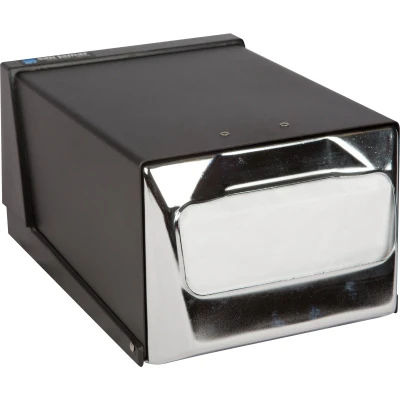 San Jamar H3001BKC Full Fold Countertop Napkin Dispenser Chrome FacePlate