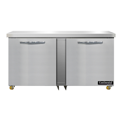 Continental Refrigerator SWF60N-U 60&quot;W Two-Section Undercounter Freezer