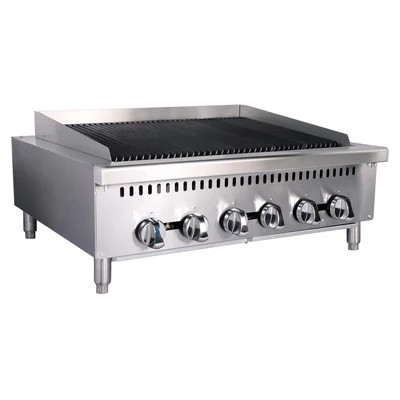 Adcraft BDCTC-36 36" Countertop Black Diamond Charbroiler - 120,000 BTU