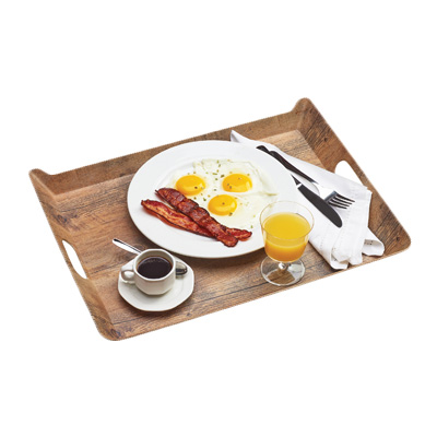 Cal-Mil 3563-47M 20"W x 2"H Rectangle Melamine Room Service Tray
