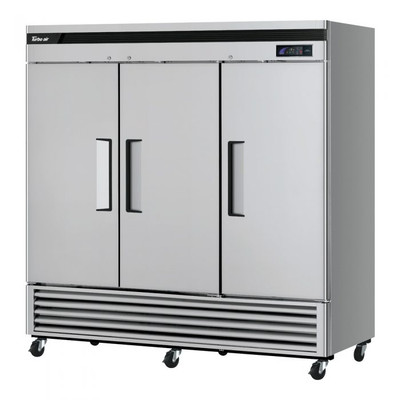 Turbo Air TSF-72SD-N 81.88" W Three-Section Solid Door Reach-In Super Deluxe Freezer - 115 Volts