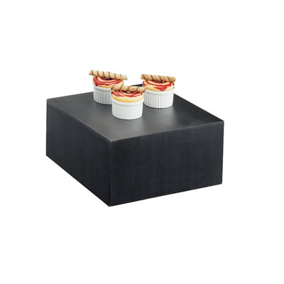 Cal-Mil 432-6-96 12"W x 12"D x 6"H Bamboo Midnight Bamboo Display Crate/Riser