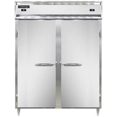 Continental Refrigerator D2RFESN 57" W Two-Section Solid Door Reach-In Designer Line Refrigerator/Freezer