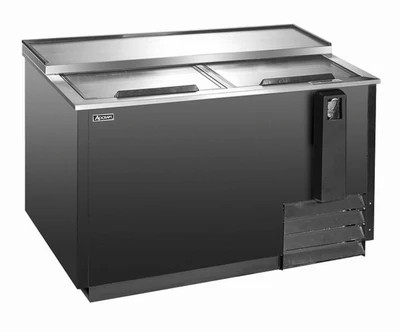Admiral Craft USBC-65 65" W Black U-STAR Bottle Cooler - 115 Volts