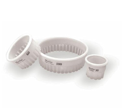 Matfer Bourgeat 150121 ExoGlass Pastry Cutter 3-1/8&quot; Dia. x 1-3/8&quot;H Round One-Piece Composite Material