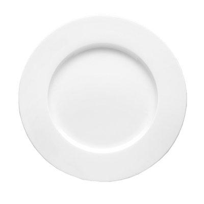 Bon Chef 5000007B 9&quot; Bone China White Round Salad Plate
