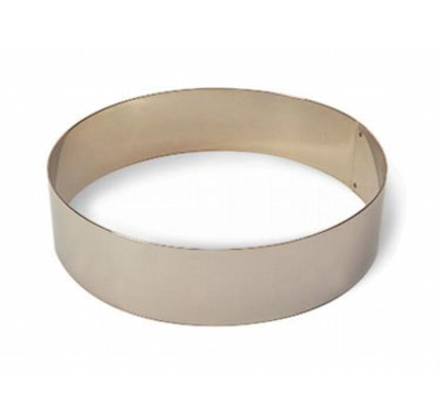 Matfer Bourgeat 371805 7.87&quot; ID x 2.37&quot;H Stainless Steel Round Ice Cream or Cake Ring