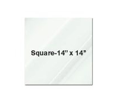 Eastern Tabletop 0414AC 14"L x 14"W Square Clear Acrylic Riser Shelf
