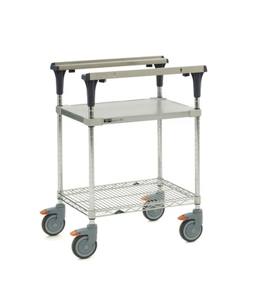 Metro MS1824-FGBR PrepMate MultiStation with Galvanized and Brite Zinc Wire Shelving 26" x 19 3/8" x 39 1/8"