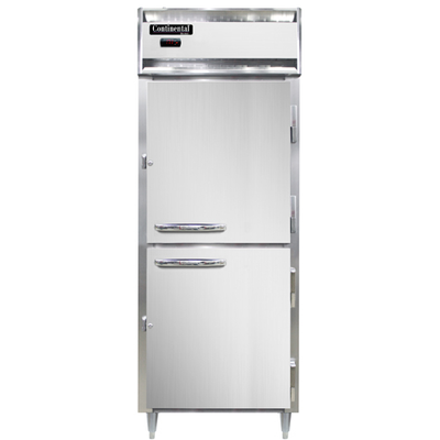 Continental Refrigeration DL1WE-PT-HD Designer Line Heated Cabinet Extra Wide Pass-Thru 28&quot;