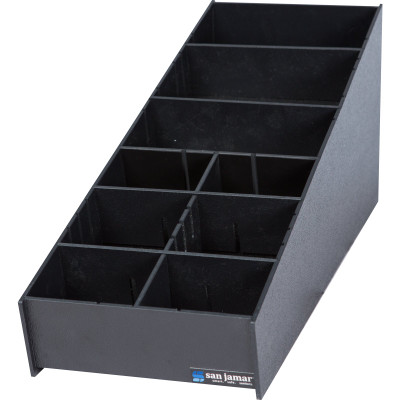 San Jamar L2900 8-3/16"W x 25-3/16"D x 9-1/2"H Condiment & Straw Organizer
