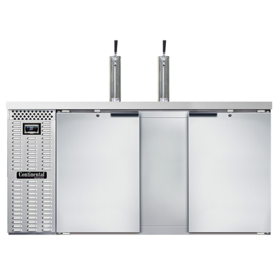 Continental Refrigerator KC69NSS 69"W Solid Door Keg Cooler