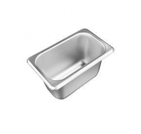 CAC China STPN-S25-4 0.11 Size 4" 25 Ga. Stainless Steel Standard Solid Steam Pan (72 Each Per Case)
