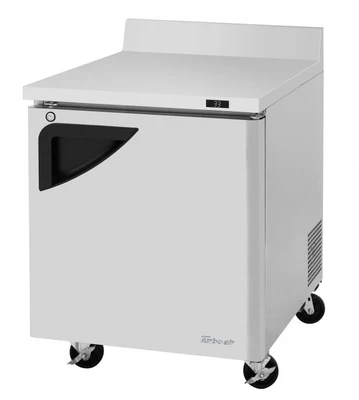 Turbo Air TWR-28SD-N 27.5"W One-Section Stainless Steel Door Super Deluxe Worktop Refrigerator