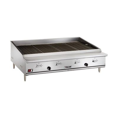 Vulcan VTEC48 47-1/2" Gas Countertop Infrared Charbroiler - 88,000 BTU