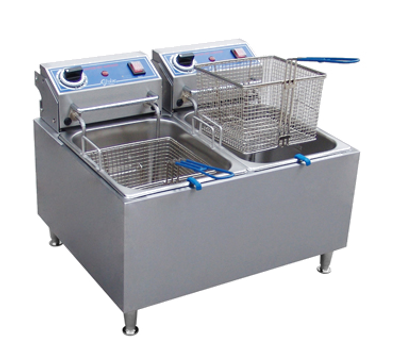 Globe PF32E 32 lbs Electric Countertop Fryer - 208 Volts