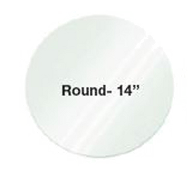 Eastern Tabletop 0814G 14&quot; Round Clear Glass Riser Shelf