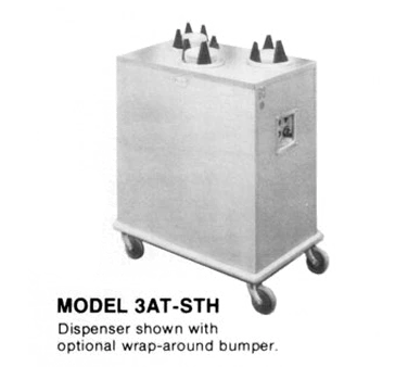 Piper Products 3AT1-STH Dish Dispenser