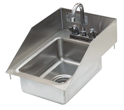 Advance Tabco DI-1-5SP-EC-X 12" W x 18.5" D x 11" H 20 Gauge 304 Stainless Steel 1-Compartment Special Value Drop-In Sink