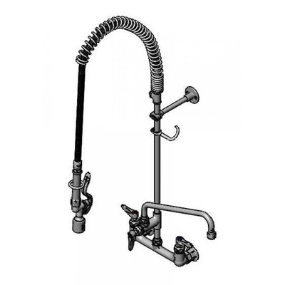 T&amp;S Brass B-0133-12Wcrbct Easyinstall Pre-Rinse Unit 8&quot;