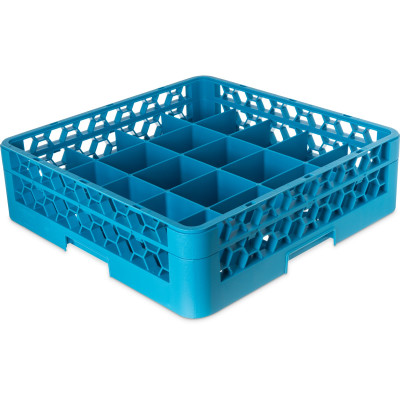 Carlisle RC20-114 20 Compartments Polypropylene Blue OptiClean Dishwasher Cup Rack