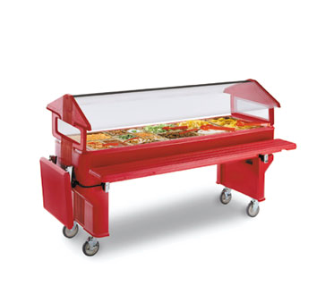 Carlisle 668803 Black Sixstar Youth Food Bar Leg