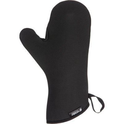 San Jamar UCMX13BK 13" Black UltiGrips Oven Mitt
