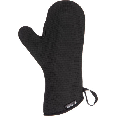 San Jamar UCMX13BK 13" Black UltiGrips Oven Mitt