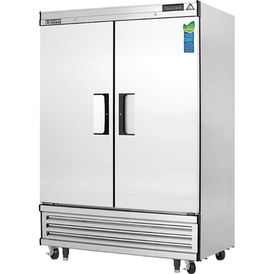 Everest Refrigeration EBF2 54.13" W Two-Section Solid Door Reach-In Freezer - 115 Volts