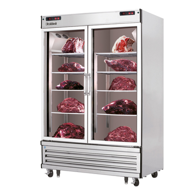 Everest EDA2 Two-Section Self-Closing Door Meat Aging &amp; Thawing Cabinet