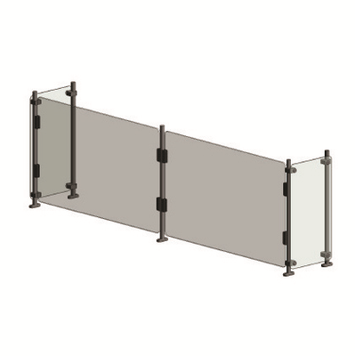 Randell RS-VFP-30 29-3/4"W Stainless Steel RanServe Standard Breath Guard