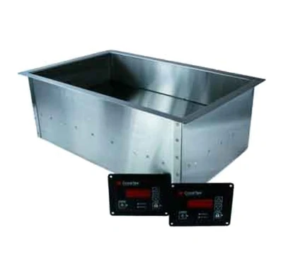 CookTek IHW062-2 SinAqua 4" Deep Stainless Steel Rectangular Drop-In Induction Hot Food Well - 200-240 Volts