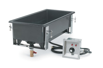 Vollrath 72109 4 Pans Resin Cayenne 4/3 Drop-In Warmer - 120 Volts