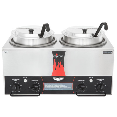 Vollrath 72029 Cayenne Twin Well Countertop - 120 Volts, 700 Watts