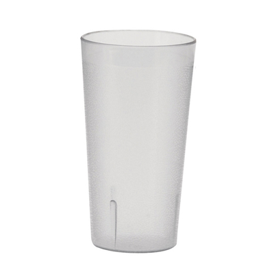 Winco PTP-20C 20 Oz. Clear Plastic Pebbled Tumbler