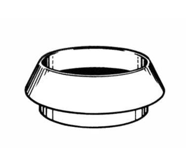 RedGoat 06-ABC-ST7 Vinyl Silver Trap Scrapping Ring, 7"