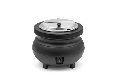 Vollrath 72165 Cayenne Colonial Kettle 11 Quart Warmer Black Merchandiser Package