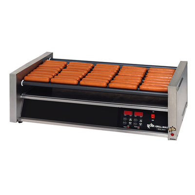 Star 50STE Grill-Max® 50 Hot Dog Grill StalTek® Non-Stick Roller Type with Stadium Seating and Thermostatic Controls - 120V