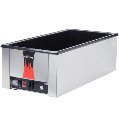 Vollrath 72050 13-3/4&quot;W x 28-3/4&quot;D x 9-3/4&quot;H Cayenne Rectangular Heat 'N Serve Rethermalizer - 120 Volts, - 1600 Watts