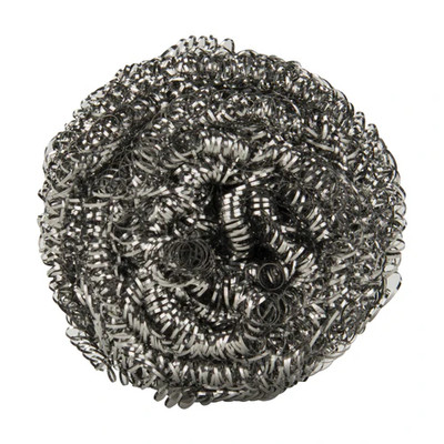 Winco SPG-50 50g Stainless Steel Scouring Sponge