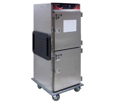 Cres Cor H137SUA6DSD 30.5" W Stainless Steel 1-Compartment Insulated (6) Sets Extruded Aluminum Transport Angles Mobile Heated Cabinet - 120 Volts