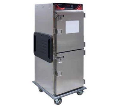 Cres Cor H137SUA6DSD 30.5" W Stainless Steel 1-Compartment Insulated (6) Sets Extruded Aluminum Transport Angles Mobile Heated Cabinet - 120 Volts