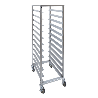 Cres Cor 2071524 24 Pans Aluminum Full Height Welded Frame Open Sides Mobile Utility Rack
