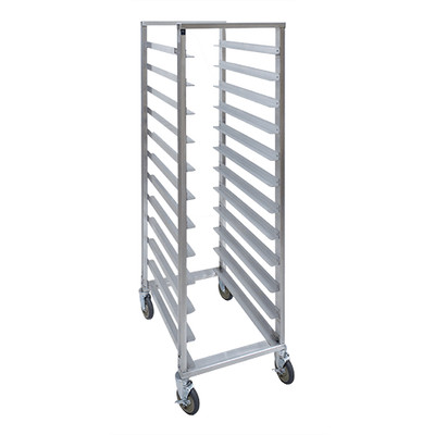 Cres Cor 2071524 24 Pans Aluminum Full Height Welded Frame Open Sides Mobile Utility Rack