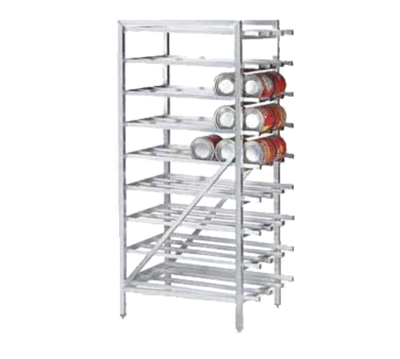 Advance Tabco CR10-162-X 162 Cans Size #10 or 216 Cans Size #5 Aluminum Stationary Special Value Can Rack