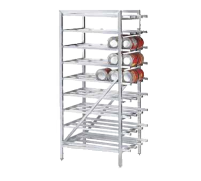 Advance Tabco CR10-162-X 162 Cans Size #10 or 216 Cans Size #5 Aluminum Stationary Special Value Can Rack